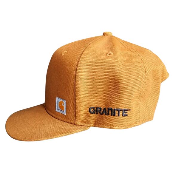 Carhartt Ashland Snapback Duck Canvas Cap Hat High Profile Flat Brim Workwear - Picture 3 of 8